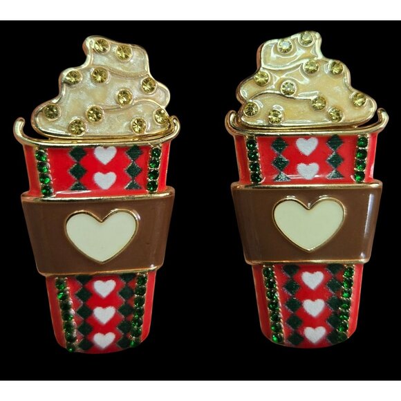 Sugarfix by Baublebar "Heart Warming"  Enamel Earrings - Picture 1 of 5